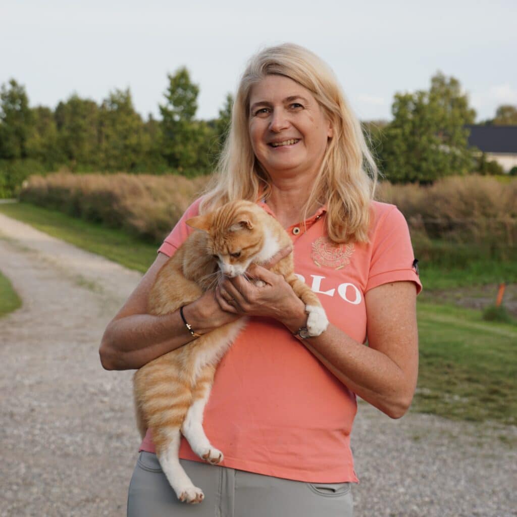 Maria Gullestrup med kat